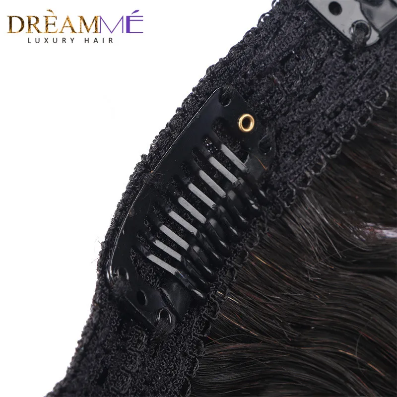 natural wave hair clip in human hair extensio (4)