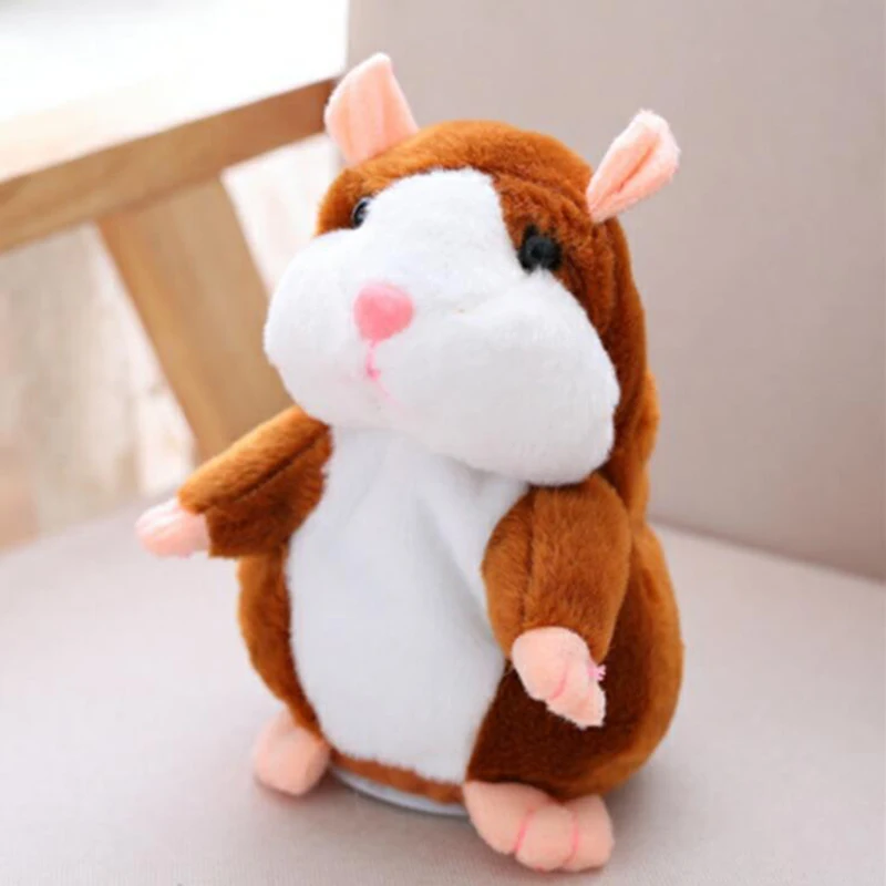 15 см милый говорящий хомяк говорящая мышь звук Запись Повторите плюшевое животное хомяк обучающая игрушка для детей подарок