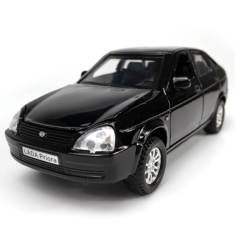 Lada Priora 1:32 Scale Alloy Cars Pull Back Diecast Model Vehicle Toy with sound light Collection G