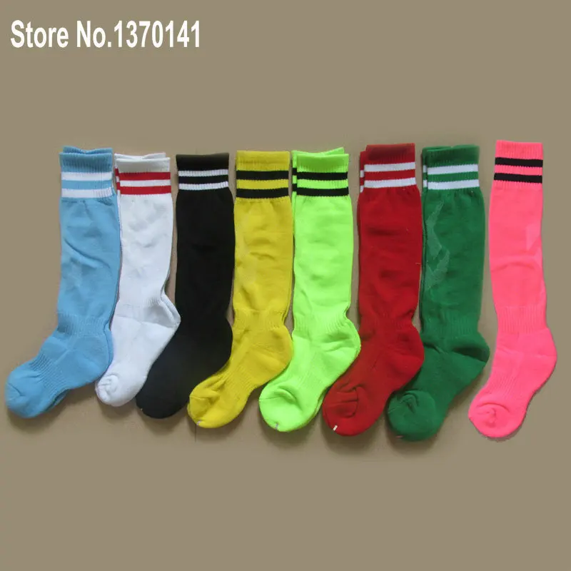

2017/18New Autumn Winner Pink Kids Soccer Children Football Towel bottom stockings Socks Boys footballsocks Gift 5-11 years