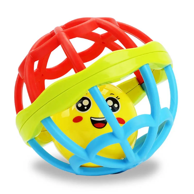 

Baby doll toy rattles spherical bite early education in 3-36month children
