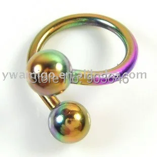 

50pcs Sprical Ring BCR CBR/Tongue/Horseshoes mix colors and styles body piercing jewelry Free shipping