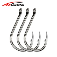 Amlucas 30 шт. Высокоуглеродистая сталь 2#-13# крючки для ловли карпа в рыболовных крючках джиг большой колючий крючок рыболовные аксессуары We1105