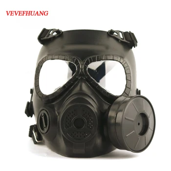 

VEVEFHUANG Tactical Head Gas Masks Resin Full Face Fog Fan For CS Wargame Airsoft Paintball Dummy CS field Gas Mask For Cosplay