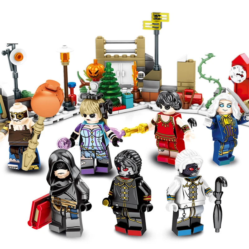 

8pcs/lot Children's building blocks toy Compatible Legoing city Fifth Personality Building Blocks figures Bricks birthday gifts