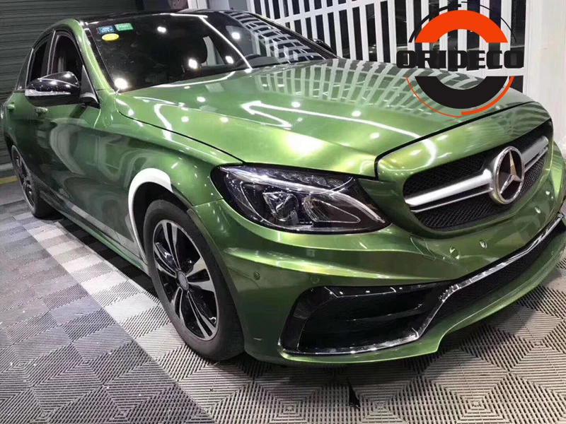 Luxury Ultra Glossy Metal Mamba Green Gloss Metallic Vinyl 11