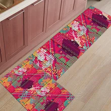 Геометрические узоры этнические аксессуары для ванной комнаты Набор грязи мусор Траппер сапог скребок для обуви Нескользящая подложка Ванна Душ