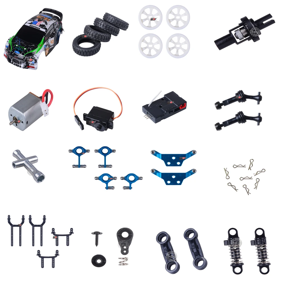 Wltoys K969 K979 K989 K999 Rc Car Spare Parts Car Shell Motor Servos