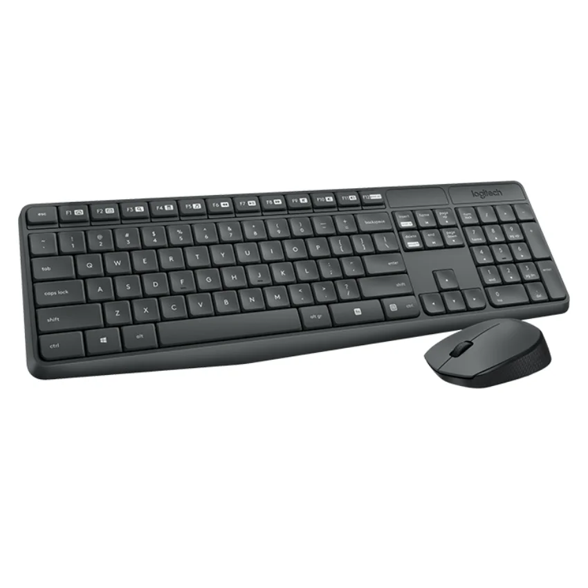 

Logitech MK235, Standard, Wireless, RF Wireless, Black, Mouse included