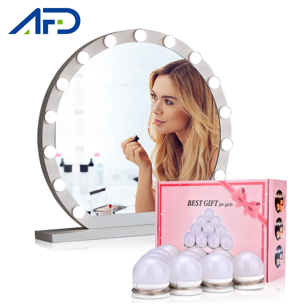 LED Vanity Mirror Lights Makeup Lamp Vanity Table Light Bulbs 10PCS USB