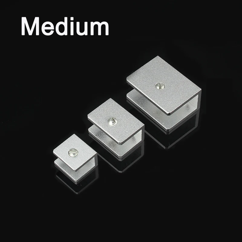 DHL 200PCS Medium Space Aluminum Glass Shelf Clamp...