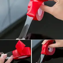 1 Roll Length 3m Super Double Sided Tape Strong Adhesive Glue Transparent No Traces Sticker for Car Bedroom Garden karmic traces