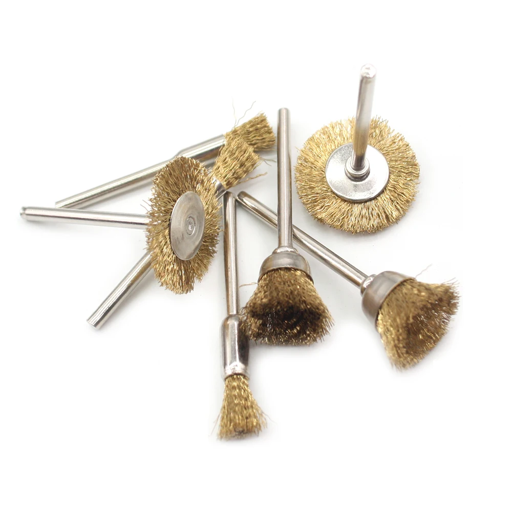 Buy copper wire brush metal wire brush roller rust removal wood working bits