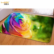 HUGSIDEA 3D Роза цветочная передняя дверь пол Балконный Коврик Гостиная туалет коврик сохраненные свежими цветами балкон постельные принадлежности ковры