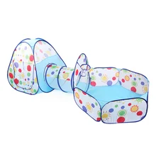 Детский складной 3 в 1 игровой шатер океан мяч яма игровой домик с туннелем складная детская туннельная палатка рождественские подарки