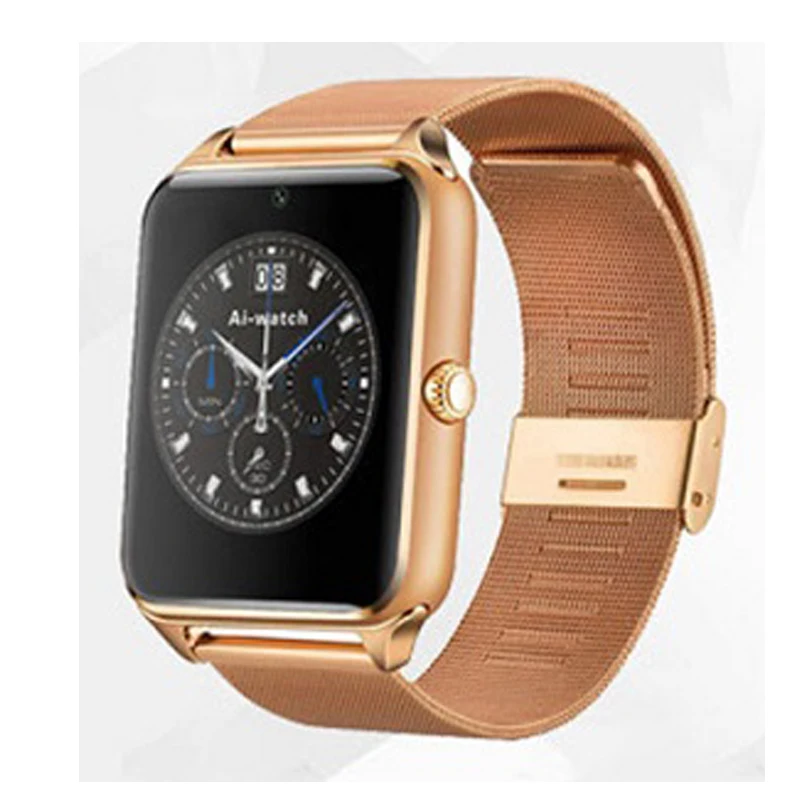 

GT08 Plus Metal Strap Smart Watch Z60 Bluetooth Wrist Smartwatch Support Sim TF Card Android&IOS Watch pk IWO 8