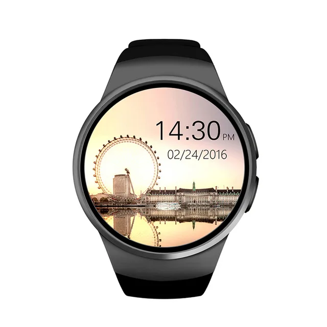 

Bluetooth Smart Watch KW18,Round Screen Full Display,SIM Card Phone Watch,Heart Rate Pulse Sensor,Pedometer For Sport