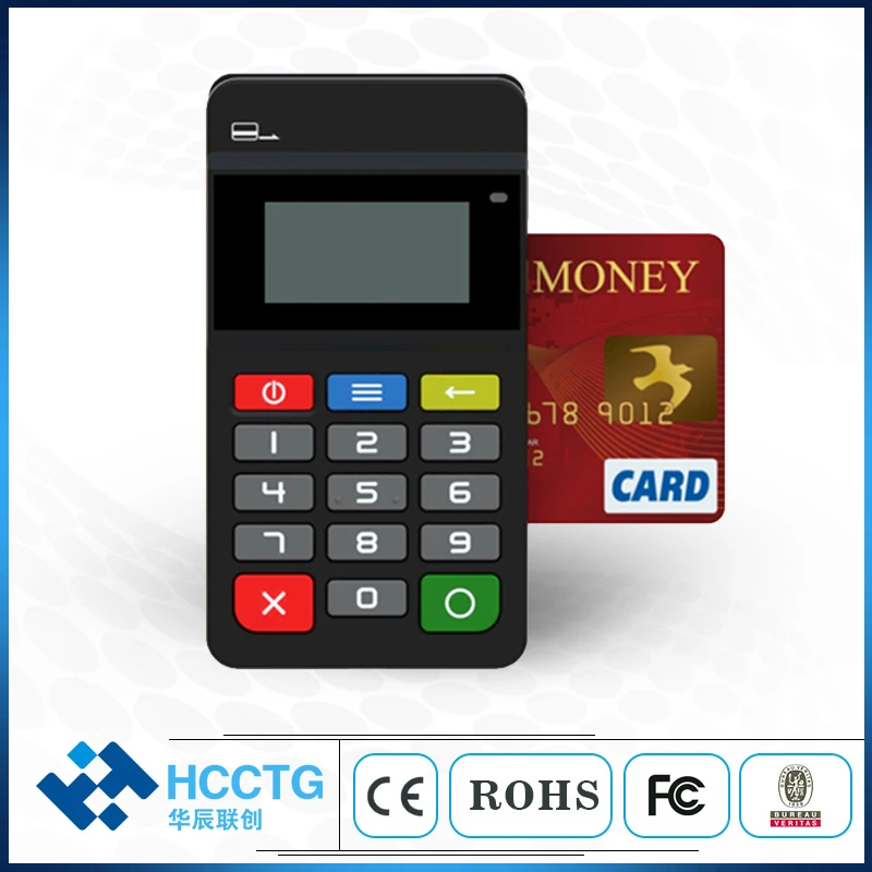 

Small And Portable Bluetooth 4.0 NFC Android Mpos with pinpad HTY711