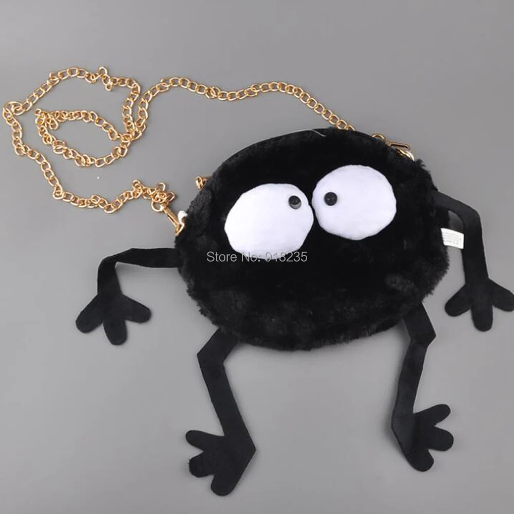 10/Lot My Neighbor Totoro Dust Soot 22X18CM Plush Shoulder Bag Plush Toys