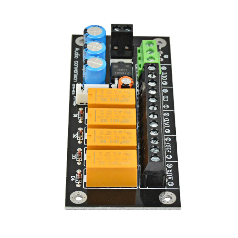 Fonte de Som Interruptor de Áudio Aiyima Áudio Estéreo Dois Canais Relé 4 Vias Seleção Placa Entrada - Image 3