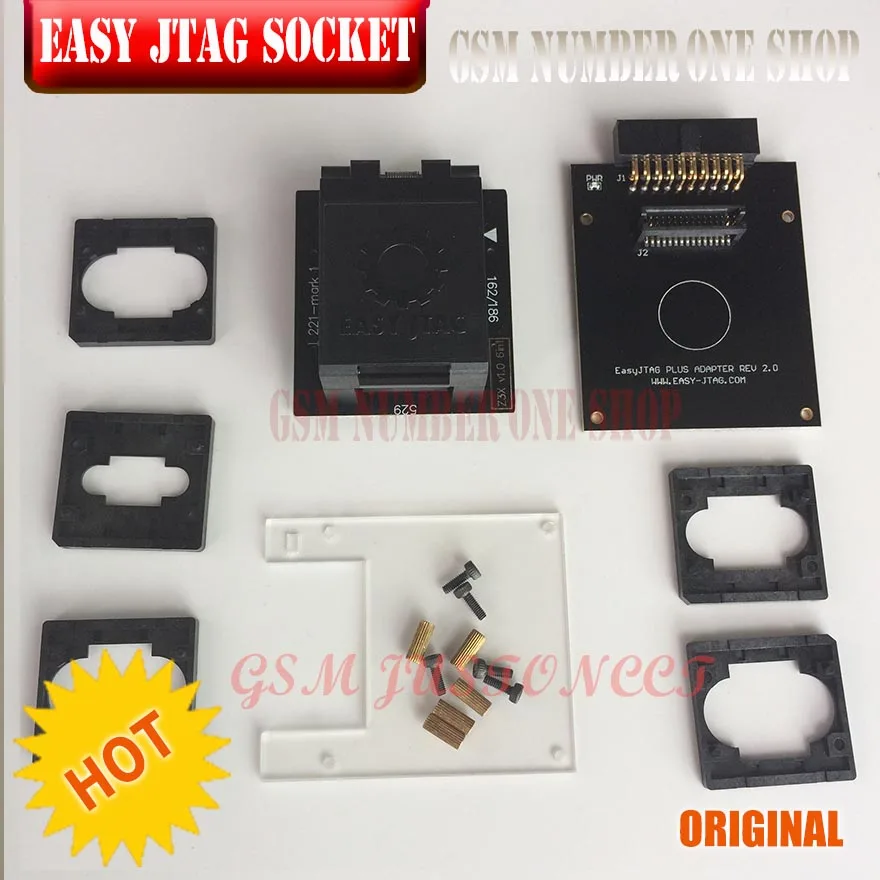 Легкий JTAG плюс коробка EMMC гнездо(BGA153/169, BGA162/186, BGA221, BGA529