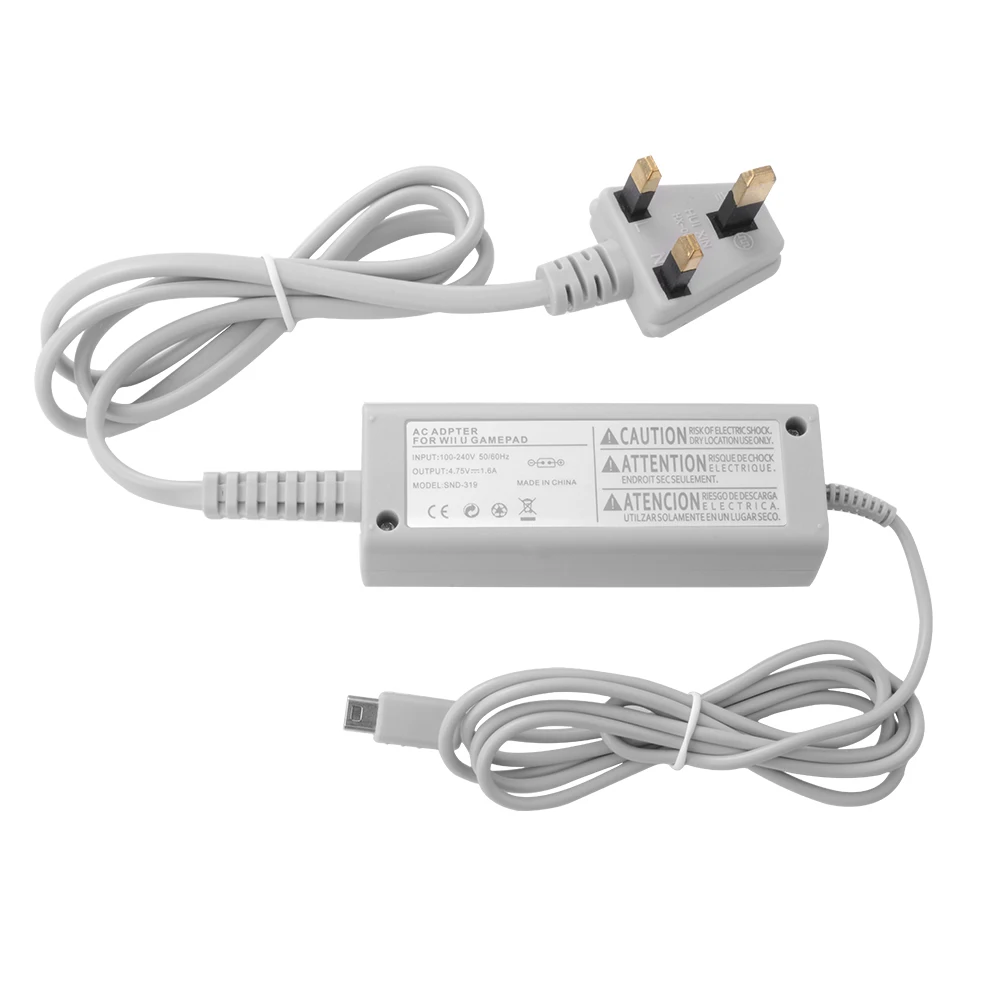 Power Supply AC Adapter Charger Cable Cord for Nintendo Wii U Gamepad