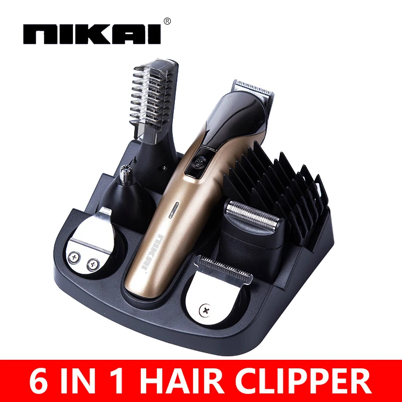 

6 In1 Hair cutting machine hair clipper Hair trimmer the beard trimmer machine for trimming barber haircut machine tondeuse