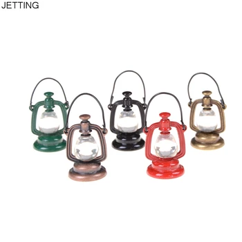 

23mm*43mm 1 Pcs 1:6 Scale Retro Oil Lamp Dollhouse Miniature Toy Doll Food Kitchen Living Room Accessories
