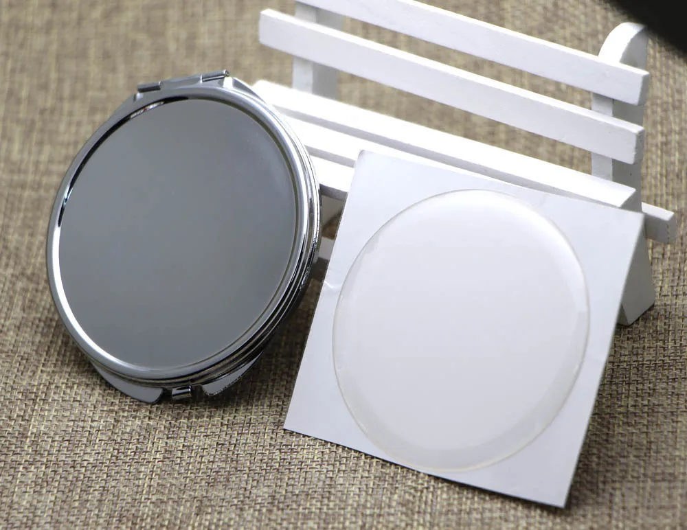 

Mirror Compact DIY Kits - Dia.65mm Compact Mirror Blank Pocket Foldable Mirror With Epoxy Sticker 5 pieces/lot