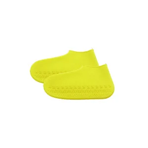 Портативные водонепроницаемые бахилы утолщенные Нескользящие силиконовые эластичные Бахилы для дождливого дня Sapatilha Ciclismo Estrada чехол для обуви - Цвет: Цвет: желтый