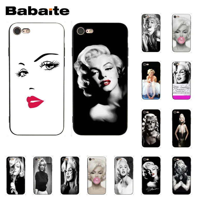 

Babaite Sexy Girls Marilyn Audrey Hepburn Friend Monroe Phone Case for iphone 11 Pro 11Pro Max 8 7 6 6S Plus X XS MAX 5S SE XR