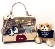 Free shipping new fashion Korean style women single shoulder bags versatile handbags glitter bling spring handbags women