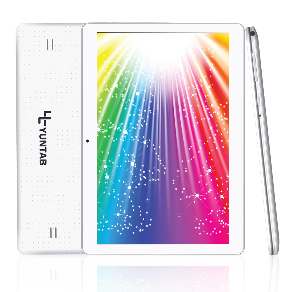 Yuntab 10.1 дюймов k107 3G планшетный ПК Android 5.1 Quad Core 1280*800 Двойная камера 0.3mp + 2mp 1 ГБ + 16 ГБ Dual SIM Card Tablet (белый)