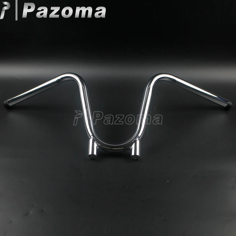 LA Choppers Chrome 7/8 12 Narrow ZBars Handlebars Motorcycle Metric