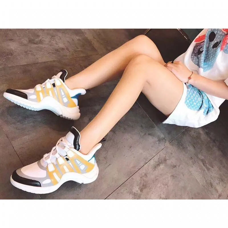 

Luxury famous brand high quality 2018 real leather new style relaxation Shock absorption Spring/Autumn ventilate lovers Shoes