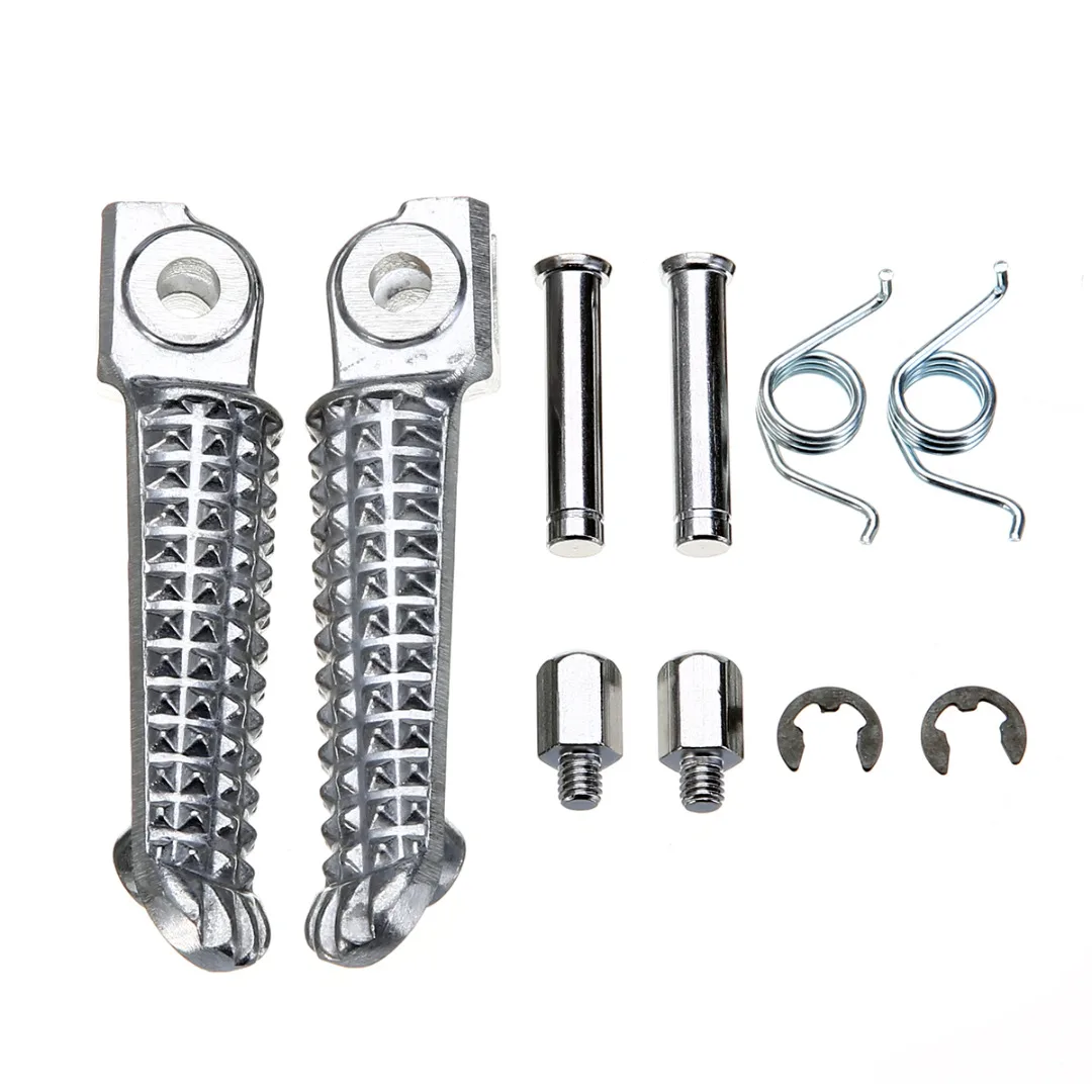 For Yamaha 1 Pair R&L Front Footrest Motorcycle Foot Pegs Support FZ1 FZR600 FZ6 FZ6R YZF R1 FZ400 FJR1300 Mayitr