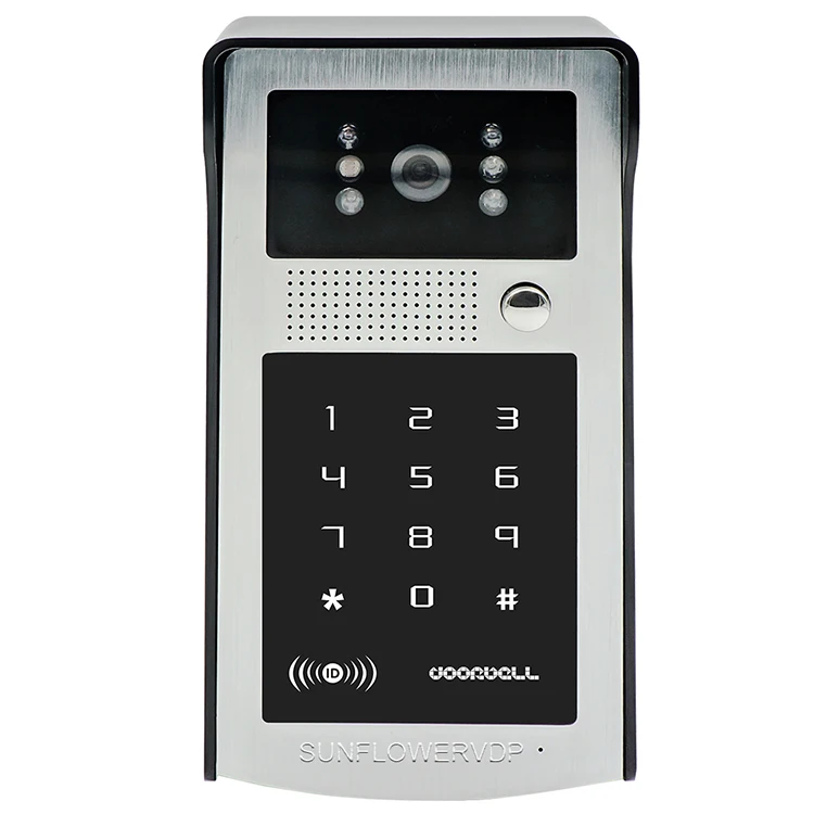 Беспроводной пульт дистанционного управления домашний Видео дверной телефон система входа Rfid карты дверной звонок наружный ИК-код