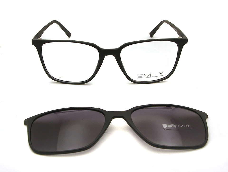 ESNBIE TR90, ультра-светильник, черные очки, мужские, на застежке, солнцезащитные очки, поляризационные, женские магниты Tr90, Lunette De Vue Homme
