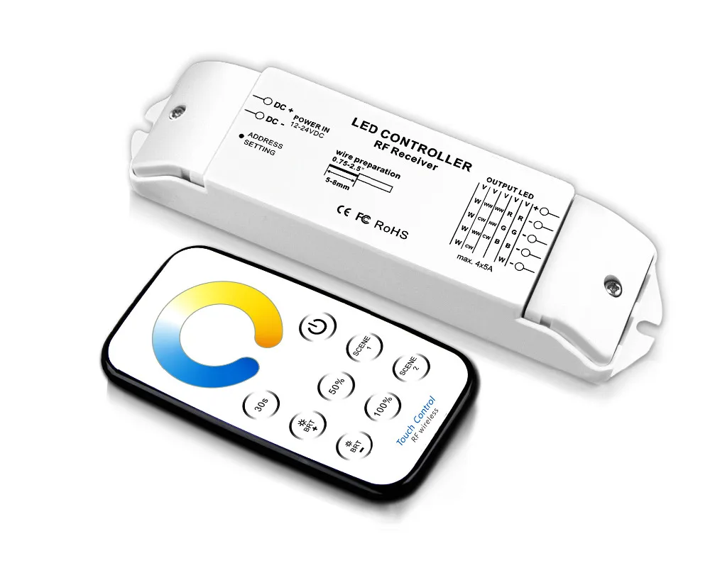 T5+R4 LED Controller Dimmer Color Temperature Adjustable Dimming