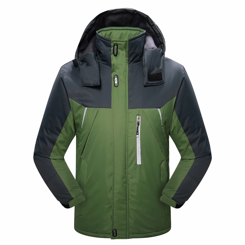 Зимняя теплая куртка из плотного флиса для мужчин, для занятий спортом на открытом воздухе, ветровка для походов, лыжного спорта, Брендовое пальто VA294