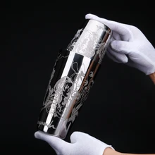 550 мл/850 мл гравировка нержавеющая сталь коктейль Бостонский бар шейкер Бар Инструмент