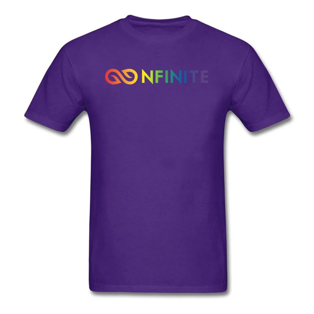 Nfinite Pride T-shirts Design Short Sleeve New Design Round Neck All Cotton Tops T Shirt Top T-shirts for Men VALENTINE DAY Nfinite Pride purple