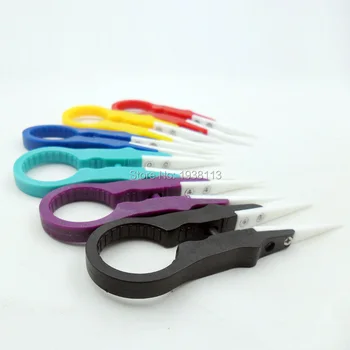 

Free shipping anti-static Ceramic tweezers multi-function tweezers 6 colorsavailable send random Vaper Twizer