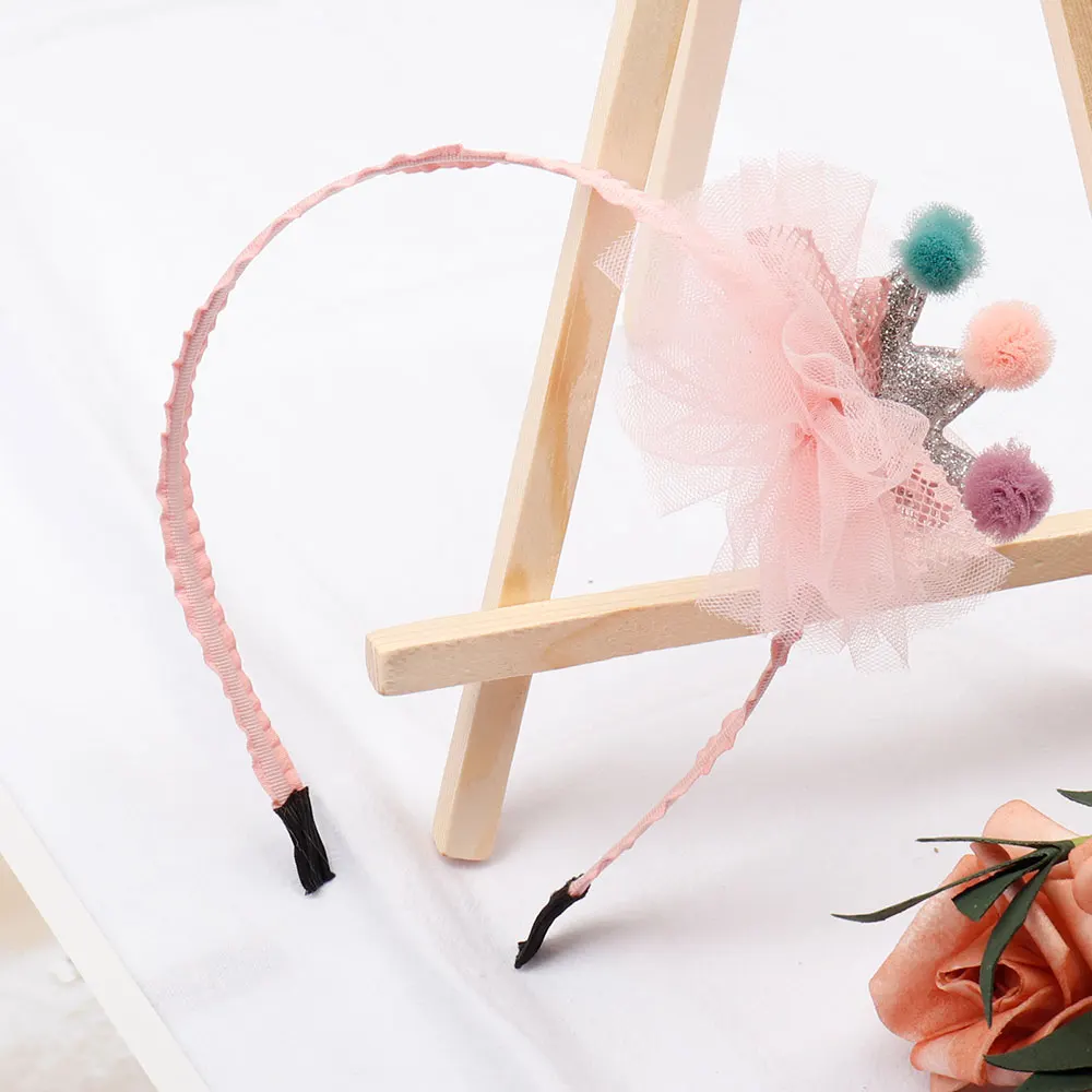 

Glitter Crown Baby Headbands For Girls Handmade Liffle Fur Meshy Bow Photo Prop Baby Hairband Headband Newborn Hair Accessories