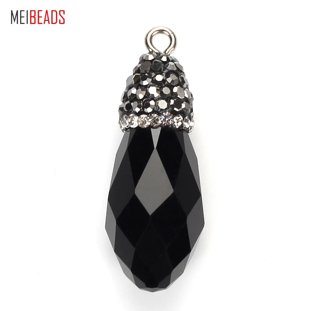 

MEIBEADS Stone Rhombus Natural Stone Charm For Bracelet & Necklace Jewelry Hand Making Accessories NS01