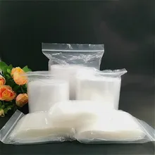 Мульти размер высокая прозрачность пластиковые пакеты Белый содержание также нажмите плотно молния-замок повторно Запираемые ясные печенья сладкие мешки