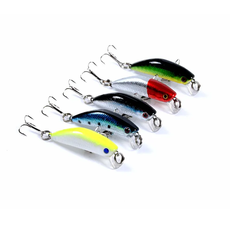 

lure 5 colour 4.5cm/2.8g crappi plastic led fish noebi float minnow tackl steel unpaint lbait jig lure japan marlin