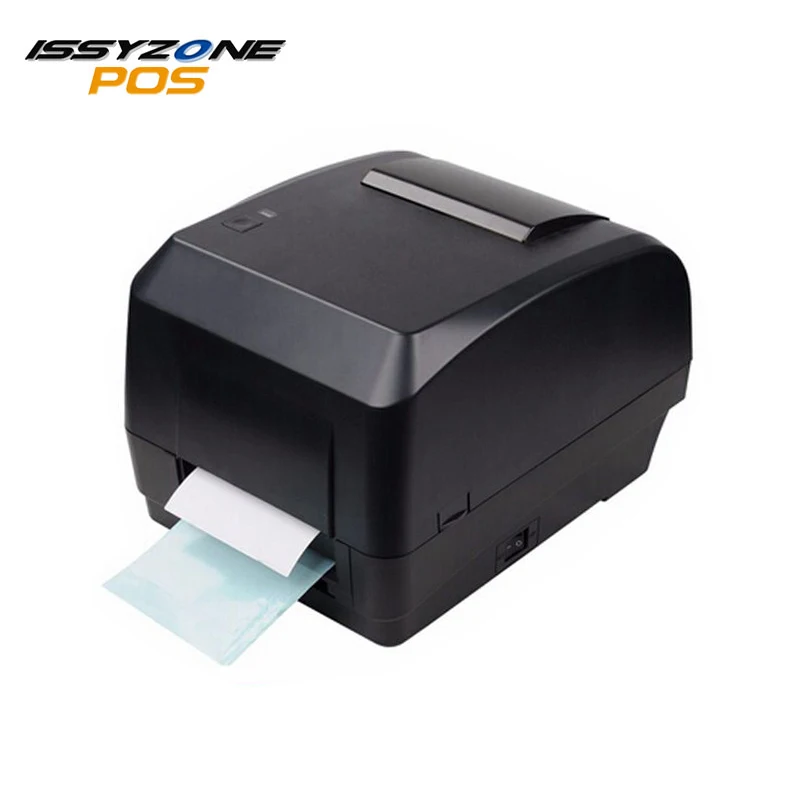 

Issyzonepos 4" Thermal Transfer Label Barcode Printer Free Barcode Software USB Price Jewelry Tag POS Logistic Retail Catering