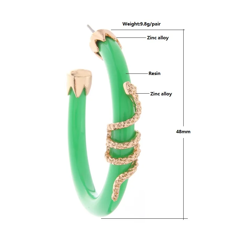 NeeFu WoFu висячая серьга со змеями для женщин, Очаровательная полимерная серьга, модное ушное кольцо, большие серьги Brinco Oorbellen