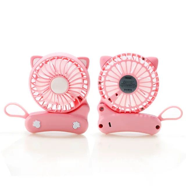 Summer Rechargeable Foldable Mini Cat Cooling Fan Portable USB Charge